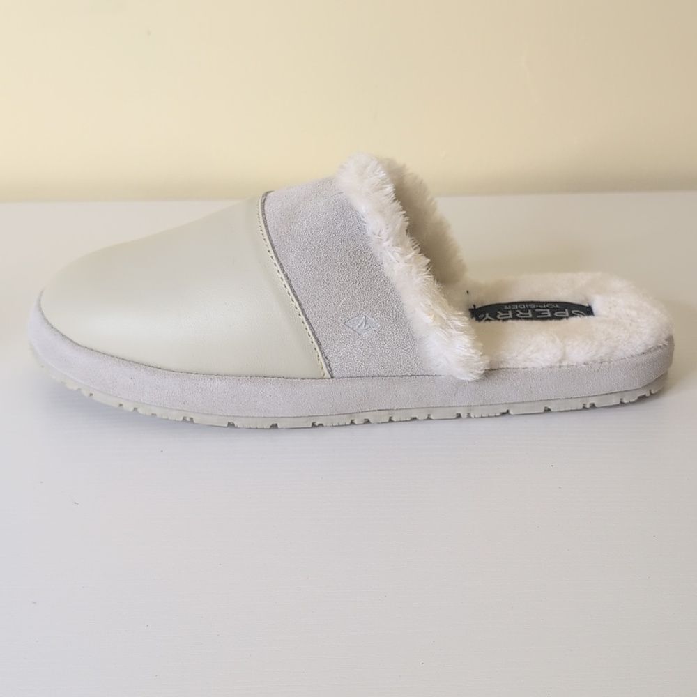 Sperry Women's 11 Cape May Mule Slipper In Ivory, NEW - Picture 11 of 11